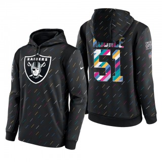 Malcolm Koonce Raiders 2021 NFL Crucial Catch Therma Pullover Hoodie