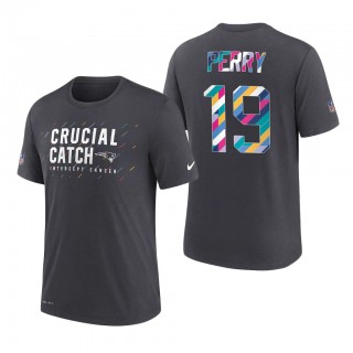 Malcolm Perry Patriots 2021 NFL Crucial Catch Performance T-Shirt