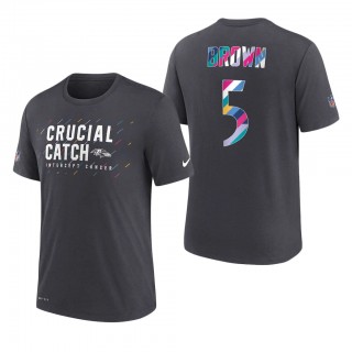 Marquise Brown Ravens 2021 NFL Crucial Catch Performance T-Shirt