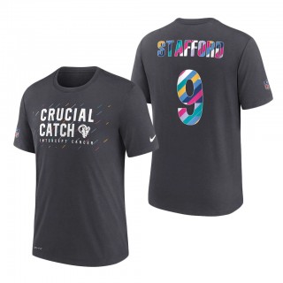 Matthew Stafford Rams 2021 NFL Crucial Catch Performance T-Shirt