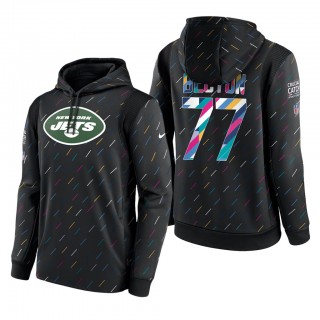 Mekhi Becton Jets 2021 NFL Crucial Catch Therma Pullover Hoodie