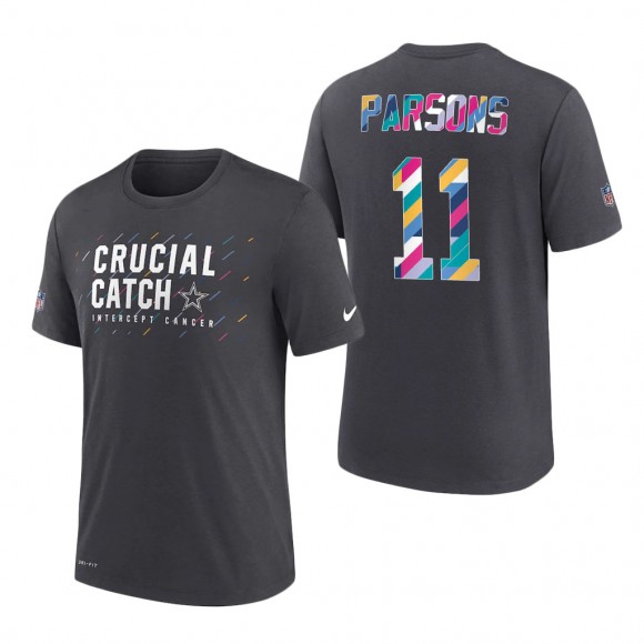 Micah Parsons Cowboys 2021 NFL Crucial Catch Performance T-Shirt