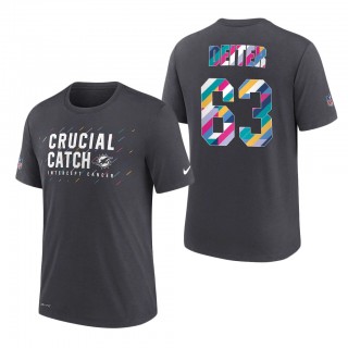 Michael Deiter Dolphins 2021 NFL Crucial Catch Performance T-Shirt