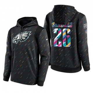 Miles Sanders Eagles 2021 NFL Crucial Catch Therma Pullover Hoodie