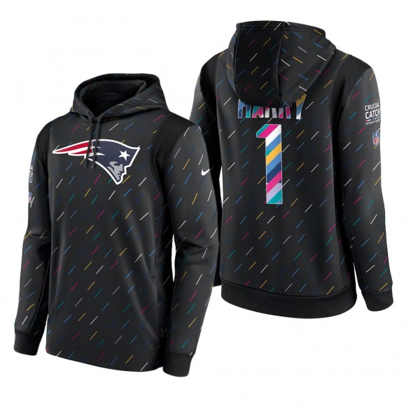 N'Keal Harry Patriots 2021 NFL Crucial Catch Therma Pullover Hoodie