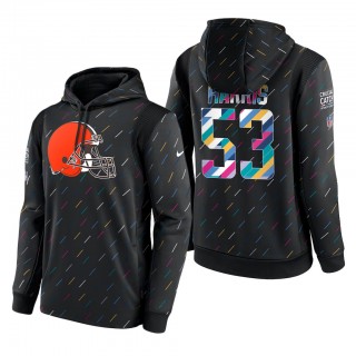 Nick Harris Browns 2021 NFL Crucial Catch Therma Pullover Hoodie