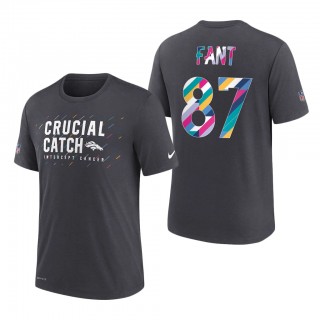 Noah Fant Broncos 2021 NFL Crucial Catch Performance T-Shirt