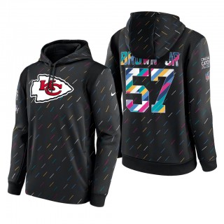 Orlando Brown Jr. Chiefs 2021 NFL Crucial Catch Therma Pullover Hoodie
