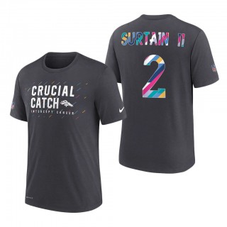 Patrick Surtain II Broncos 2021 NFL Crucial Catch Performance T-Shirt