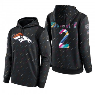 Patrick Surtain II Broncos 2021 NFL Crucial Catch Therma Pullover Hoodie