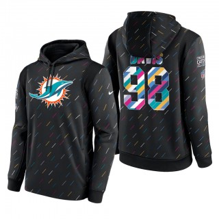 Raekwon Davis Dolphins 2021 NFL Crucial Catch Therma Pullover Hoodie