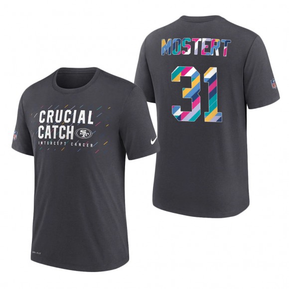 Raheem Mostert 49ers 2021 NFL Crucial Catch Performance T-Shirt