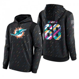 Robert Hunt Dolphins 2021 NFL Crucial Catch Therma Pullover Hoodie