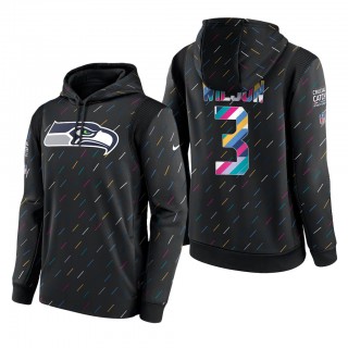 Russell Wilson Seahawks 2021 NFL Crucial Catch Therma Pullover Hoodie