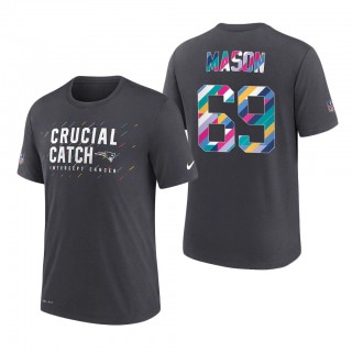 Shaq Mason Patriots 2021 NFL Crucial Catch Performance T-Shirt