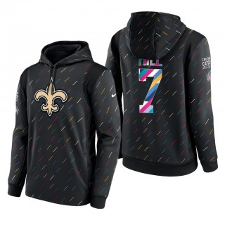 Taysom Hill Saints 2021 NFL Crucial Catch Therma Pullover Hoodie