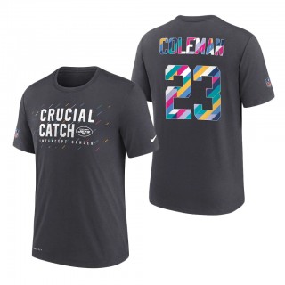 Tevin Coleman Jets 2021 NFL Crucial Catch Performance T-Shirt