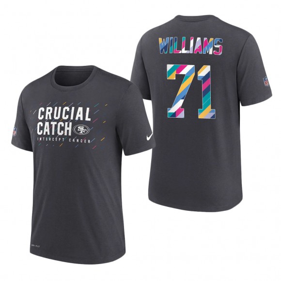 Trent Williams 49ers 2021 NFL Crucial Catch Performance T-Shirt
