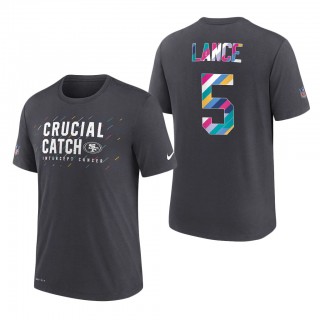 Trey Lance 49ers 2021 NFL Crucial Catch Performance T-Shirt