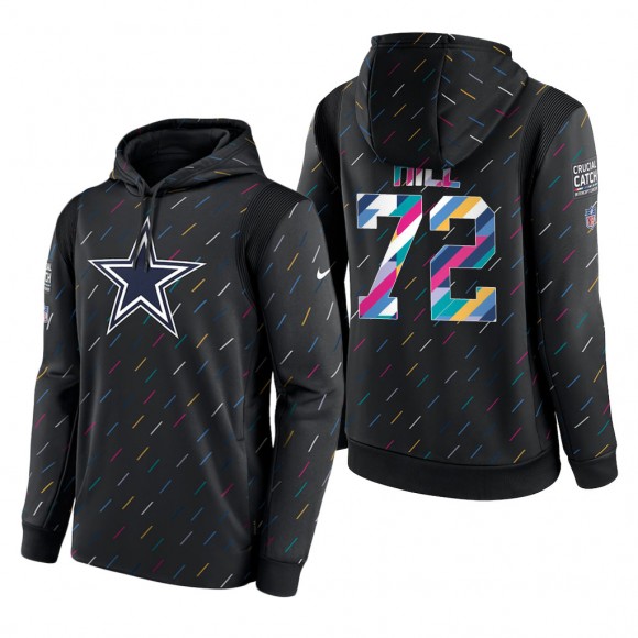 Trysten Hill Cowboys 2021 NFL Crucial Catch Therma Pullover Hoodie