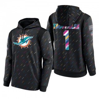 Tua Tagovailoa Dolphins 2021 NFL Crucial Catch Therma Pullover Hoodie