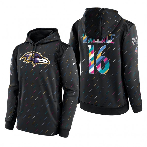 Tylan Wallace Ravens 2021 NFL Crucial Catch Therma Pullover Hoodie