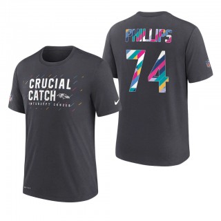 Tyre Phillips Ravens 2021 NFL Crucial Catch Performance T-Shirt