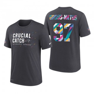 Yetur Gross-Matos Panthers 2021 NFL Crucial Catch Performance T-Shirt