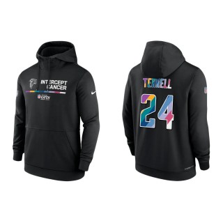 A.J. Terrell Atlanta Falcons Black 2022 NFL Crucial Catch Therma Performance Pullover Hoodie