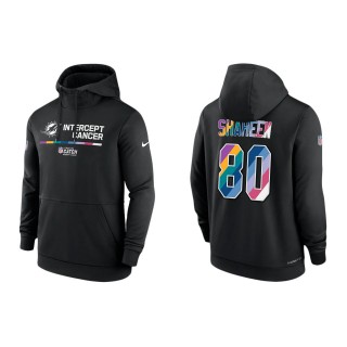 Adam Shaheen Miami Dolphins Black 2022 NFL Crucial Catch Therma Performance Pullover Hoodie