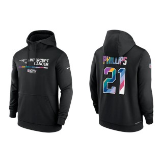 Adrian Phillips New England Patriots Black 2022 NFL Crucial Catch Therma Performance Pullover Hoodie