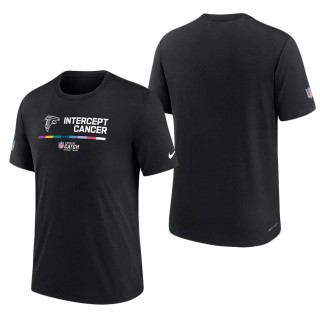 Men's Atlanta Falcons Black 2022 NFL Crucial Catch Performance T-Shirt