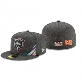 Bears Hat 59FIFTY Logo Fitted Heather Gray 2019 NFL Cancer Catch