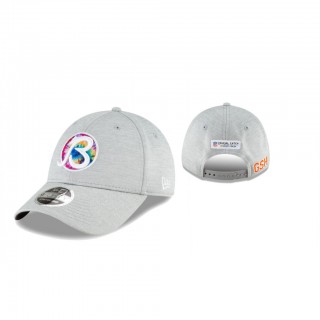Bears Hat Coaches Alternate Logo 9FORTY Adjustable Heather Gray 2020 NFL Cancer Catch