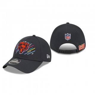 Bears Hat Head Logo 9FORTY Charcoal 2021 NFL Cancer Catch