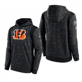 Bengals Hoodie Therma Pullover Charcoal 2021 NFL Cancer Catch