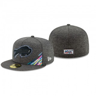 Bills Hat 59FIFTY Fitted Heather Gray 2019 NFL Cancer Catch