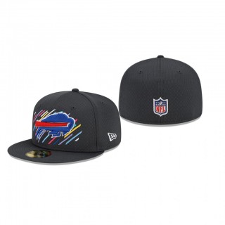 Bills Hat 59FIFTY Fitted Charcoal 2021 NFL Cancer Catch