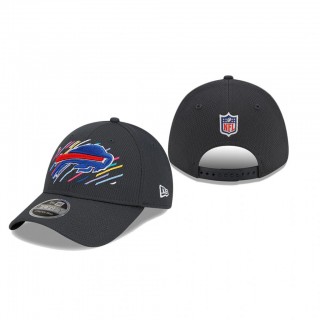 Bills Hat 9FORTY Adjustable Charcoal 2021 NFL Cancer Catch