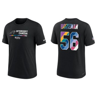Bradley Bozeman Carolina Panthers Black 2022 NFL Crucial Catch Performance T-Shirt