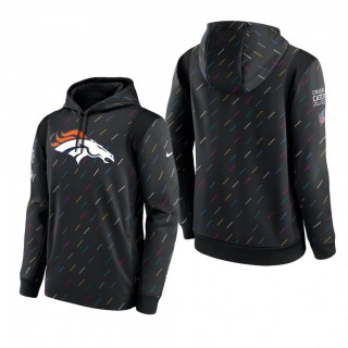 Broncos Hoodie Therma Pullover Charcoal 2021 NFL Cancer Catch