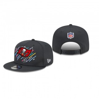 Buccaneers Hat 9FIFTY Snapback Adjustable Charcoal 2021 NFL Cancer Catch