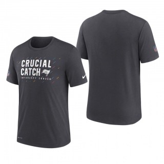 Buccaneers T-Shirt Performance Charcoal 2021 NFL Cancer Catch