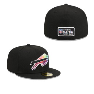 Buffalo Bills Black 2023 NFL Crucial Catch Fitted Hat