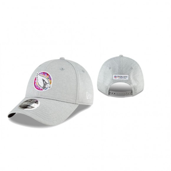 Cardinals Hat Coaches 9FORTY Adjustable Heather Gray 2020 NFL Cancer Catch