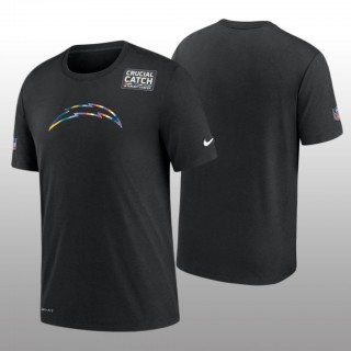 Chargers T-Shirt Sideline Black Cancer Catch