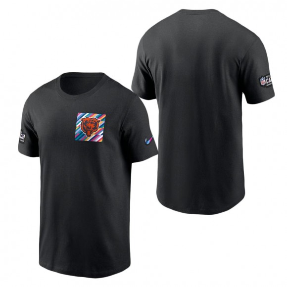 Chicago Bears Black 2023 NFL Crucial Catch Sideline Tri-Blend T-Shirt