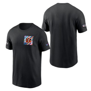 Cincinnati Bengals Black 2023 NFL Crucial Catch Sideline Tri-Blend T-Shirt