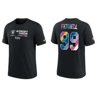 Clelin Ferrell Las Vegas Raiders Black 2022 NFL Crucial Catch Performance T-Shirt