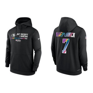 Colin Kaepernick San Francisco 49ers Black 2022 NFL Crucial Catch Therma Performance Pullover Hoodie